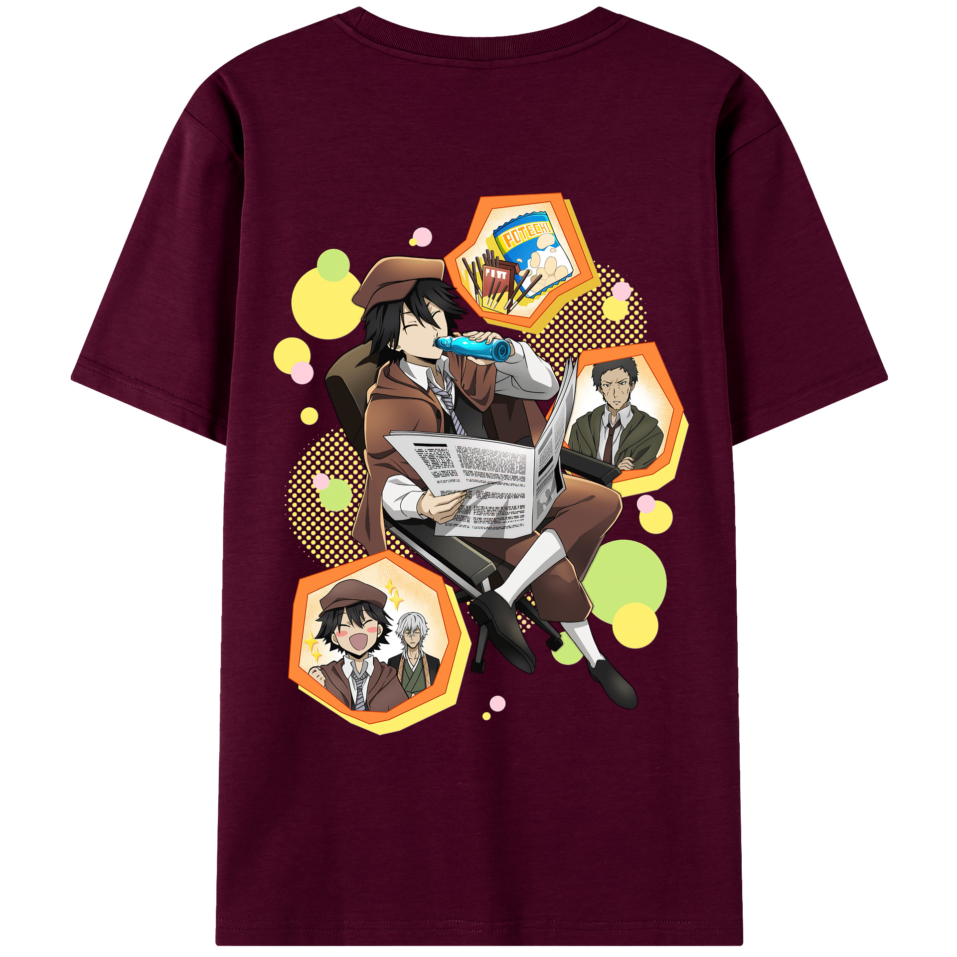 （画像用） 文豪ストレイドッグス Bungo Stray Dogs レディース半袖Tシャツ(バックプリント)